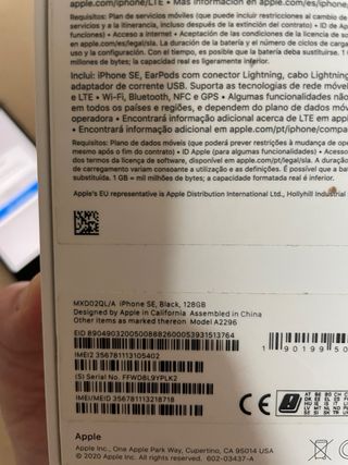 iPhone SE 128GB Negro