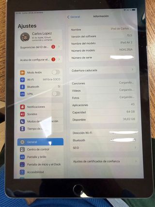 iPad Air 2 A1566 Argento - Con scatola