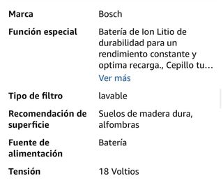 Aspiradora Bosch Readyy'y Serie 2 20V