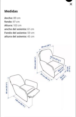 Sillón de lactancia, lectura y relajación rosa