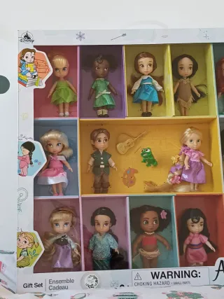 14 Muñecas Disney Animators Collection mega Set.