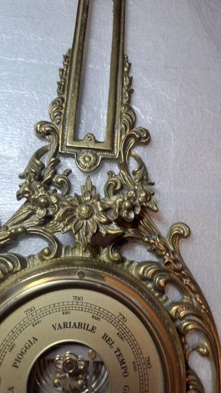 Barometro Antico in Ottone