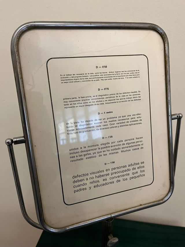 Espejo Vintage Años 70 Gabinete Óptico