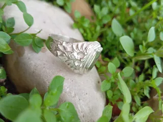 Anillo Hombre Sello Macizo Plata Ley 925