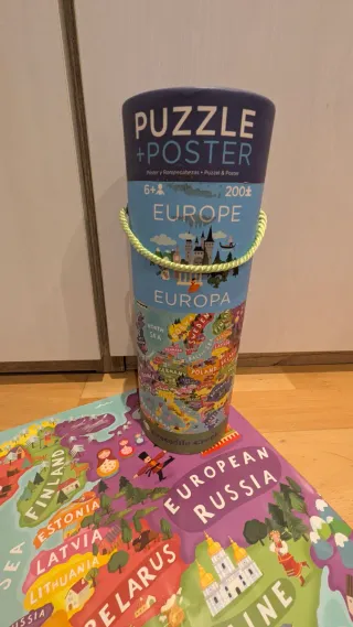 Puzzle Europa Crocodile Creek 200 piezas