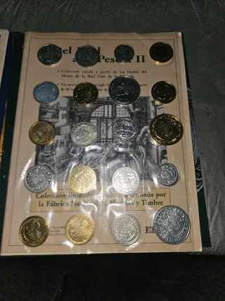 Colección monedas El Real a la Peseta I y II