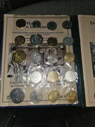 Colección monedas El Real a la Peseta I y II