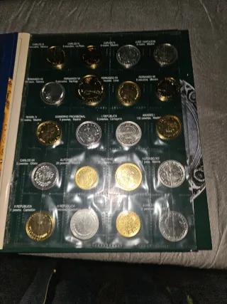 Colección monedas El Real a la Peseta I y II