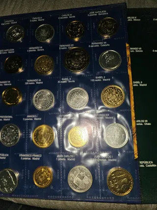Colección monedas El Real a la Peseta I y II