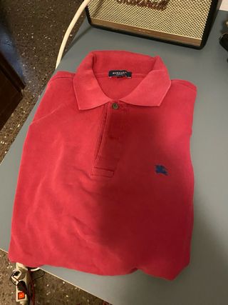 Polo Burberry London Vintage Rojo Talla L