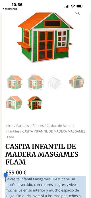Casita de madera infantil
