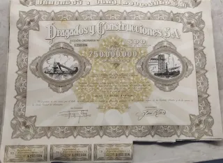 Acciones antiguas DRAGADOS