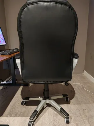 Silla de oficina/gaming piel negra