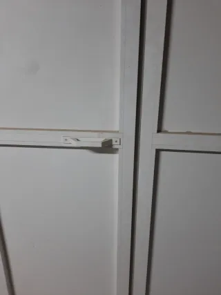 Puerta doble aluminio blanca