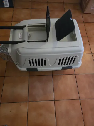 Transportín Perro Grande Beige/Gris