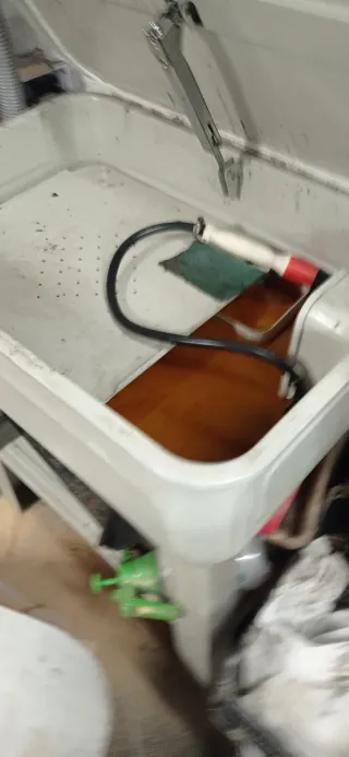 Bañera Limpiadora Piezas + Líquido