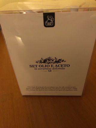 Set Olio e Aceto in ceramica