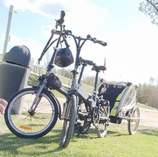 2 Bicicletas Eléctricas Btwin Hoptown 500+Remolque