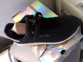 Scarpe Skechers nere e oro