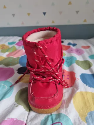 Botas de nieve rojas talla 22