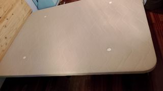 Base tapizada 135 cm beige