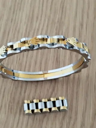 Lote Pulsera y Anillo Oro y Plata