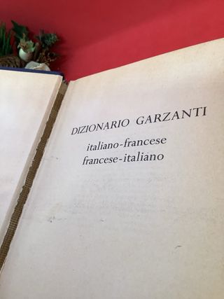 Vocabolario Italiano Francese 1967 Garzanti