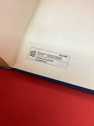 Vocabolario Italiano Francese 1967 Garzanti