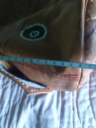 Bolso Mochila Marroquí Piel mostaza