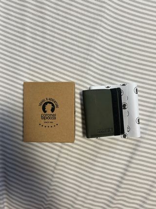 Cartera de piel verde Coronel Tapiocca