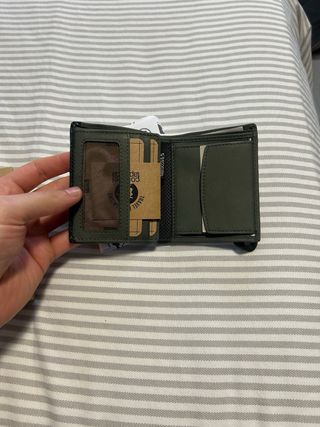 Cartera de piel verde Coronel Tapiocca