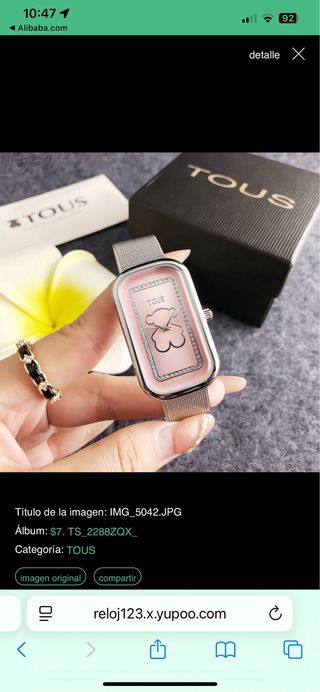 Reloj Tous Mujer Dorado y Blanco