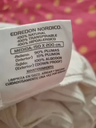 Edredón Plumas Joaquín Reina Blanco