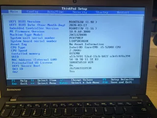 Lenovo ThinkPad X250 Negro