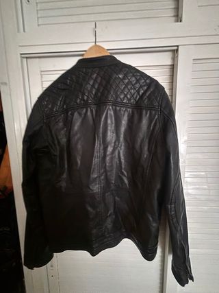 Cazadora Cuero Motorista Mango Homini Em