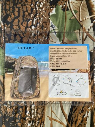 OUTAD Cabina Ducha Camping Portátil