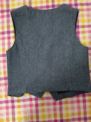 Americana y chaleco niño gris 8-9 años