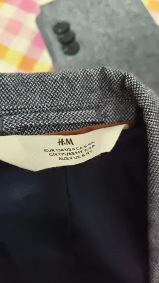 Americana y chaleco niño gris 8-9 años