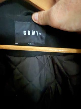 Cazadora Bomber Grmy Negra y Marrón