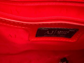 Borsa Armani Jeans vernice rossa