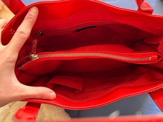 Borsa Armani Jeans vernice rossa