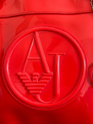 Borsa Armani Jeans vernice rossa