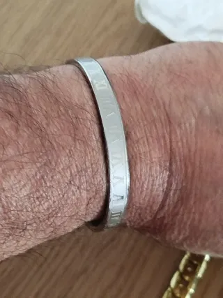 Pulsera Acero Inoxidable con Números Romanos