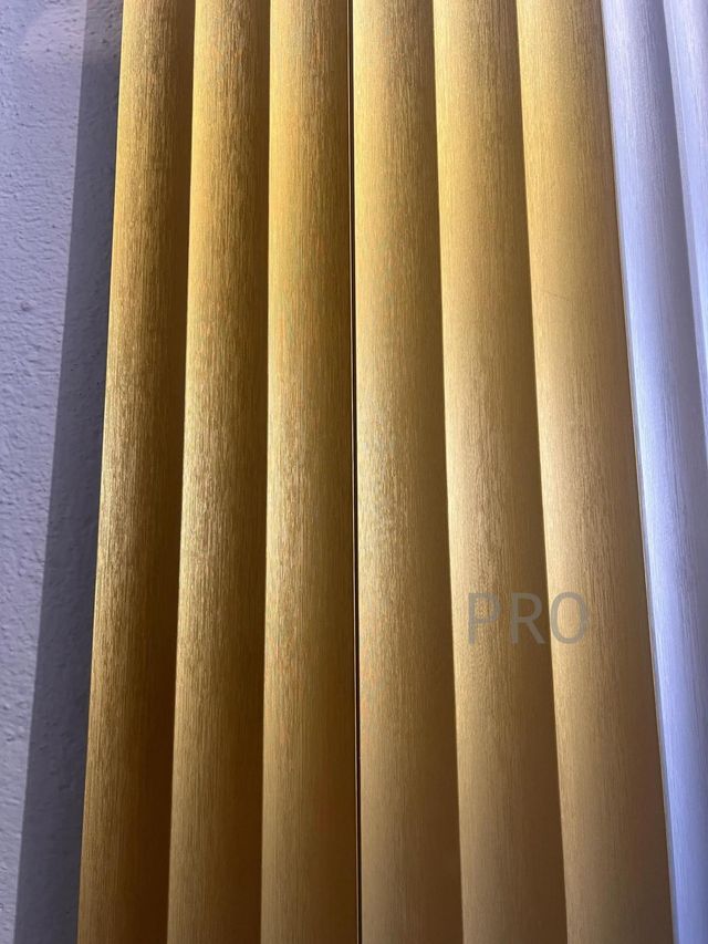 Listones de PVC Dorado Efecto Onda