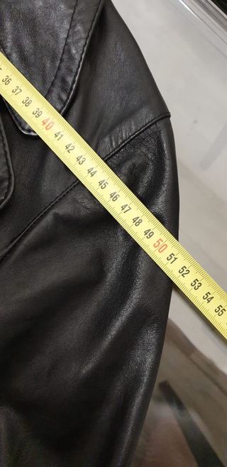 Trench in pelle nero