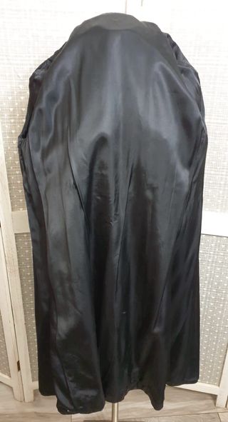 Trench in pelle nero