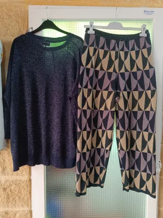 Conjunto fiesta brillo talla 5XL/50