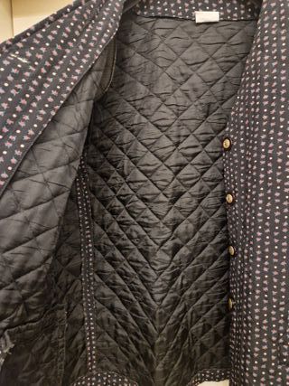 Giacca donna nera con roselline