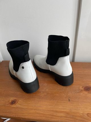 Botines blancos mujer sin usar