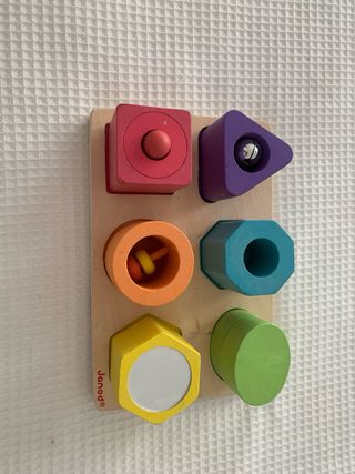 Lote 2 juguetes sensoriales madera